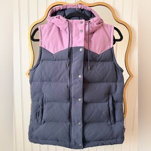 Patagonia Pink and Gray Puffer Vest